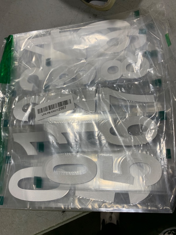Photo 1 of 60 Pcs Reflective Mailbox Numbers for Outside, Lomrsiul Vinyl White Mailbox Number Stickers Waterproof Self Adhesive House Numbers for Outside Trash Can Locker Door 6 Sets(3 inch x 4, 4 inch x 2,0-9)