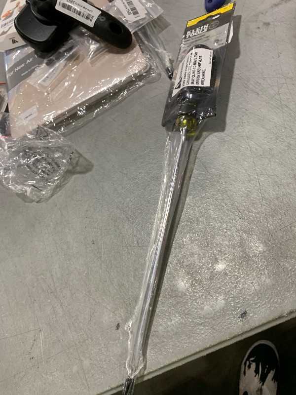 Photo 1 of Klein Tools 603-10 Screwdriver Phillips #2, Made in USA, Non Magnetic Screwdriver with 10-Inch Round Shank, Cushion Grip