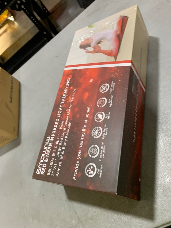 Photo 1 of Red Light Therapy for Body, 31.5" * 11.8" Red Light Therapy Pad, Dual Chip Grade 360 LEDs 660nm & 850nm Infrared Light Therapy for Body Back Waist Shoulder Knee Joint Pain Relief, Gift for Women Men