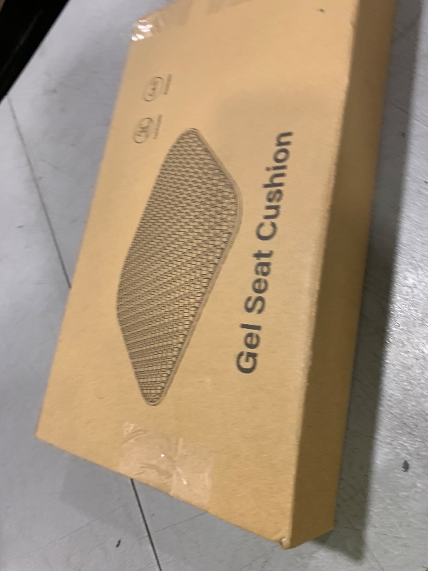 Photo 1 of EVEME Large Gel Seat Cushion for Long Sitting with Non-Slip Cover,Soft & Breathable,Seat Cushion for Chair,Car,Office,Desk Chair,Wheelchair