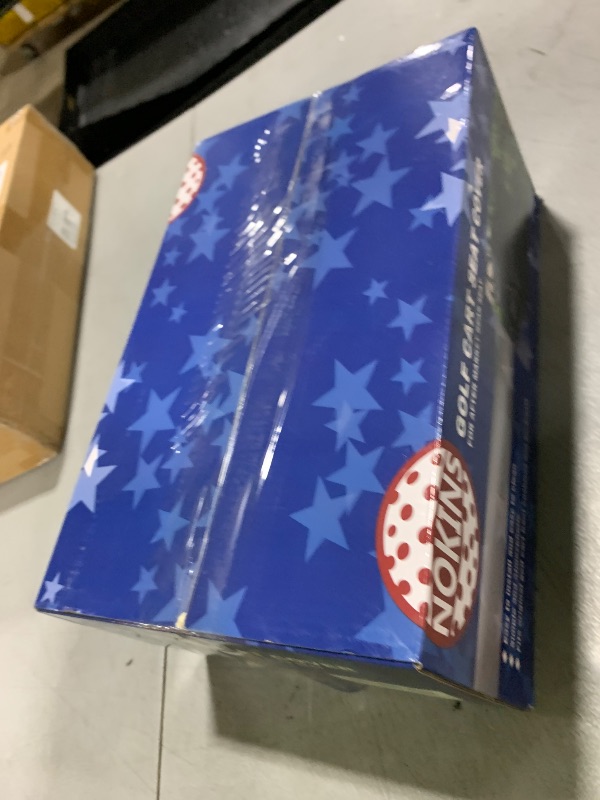 Photo 1 of NOKINS Golf Cart Waterproof Rear Seat Covers,Smooth and Simple,No Stapler Required, Fits EZGO, Club Car, Yamaha Vinyl Replacement Seat Cover, Black