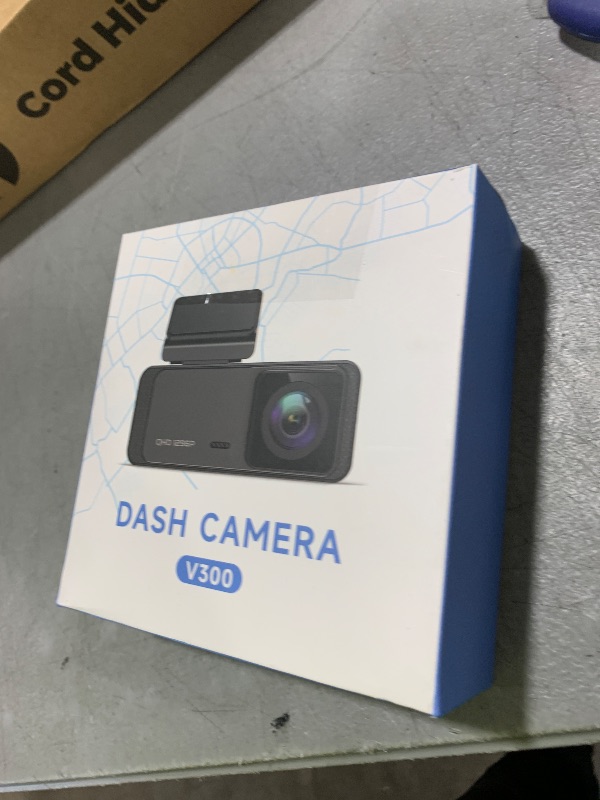 Photo 1 of Dash Cam 1296P Front Dashcam, V300 WiFi Dash Camera for Cars with App, Night Vision, Mini Hidden Single Car Camera, Loop Recording, 24H Parking Mode, Support 256GB Max, Black
