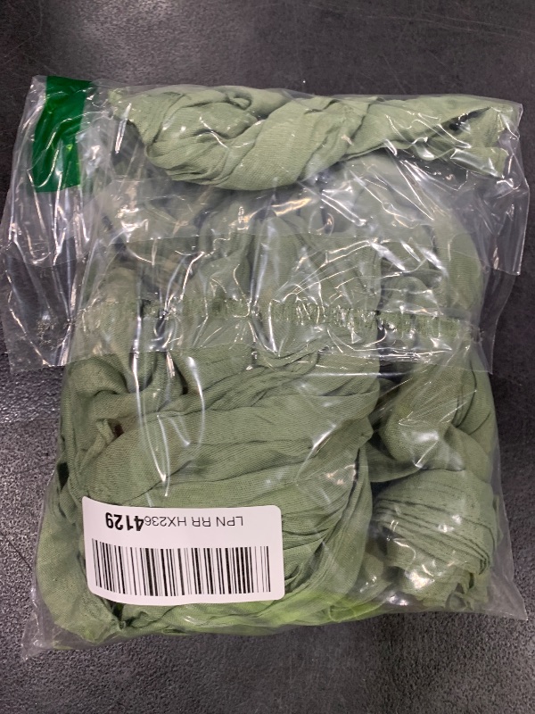 Photo 1 of DeZerlor 20 Pack Sage Green Cheesecloth Napkins Fall Thanksgiving Cloth Napkins Set of 20 Sage Dinner Table Napkins Bulk 21x21 Inches for Thanksgiving Wedding Bridal Shower Baby Shower Xmas Party