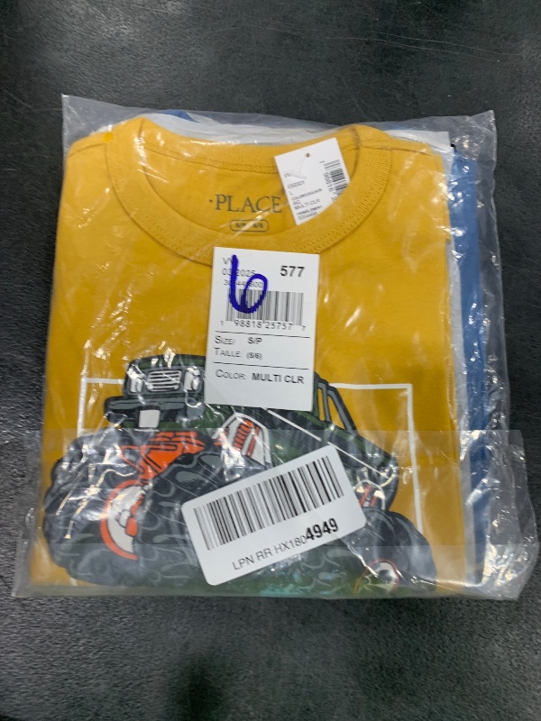 Photo 1 of The Children's Place,Male,Vehicle Short Sleeve Graphic T-Shirts,multipacks,Motorcycle/Monster Truck/Racecar 3-Pack,Small