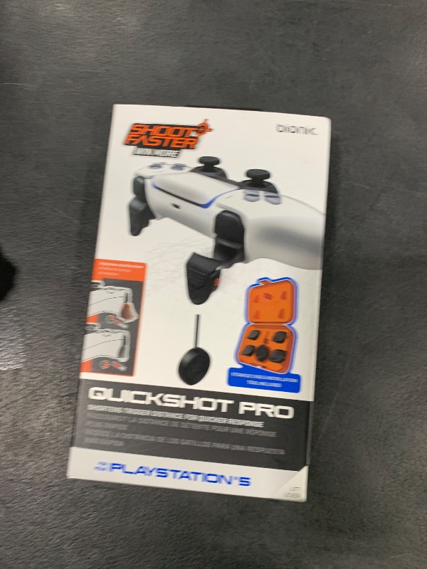 Photo 1 of Bionik Quickshot Pro For PlayStation 5 Controllers: Trigger Lock System For Faster Reaction Time - Includes Two Sets