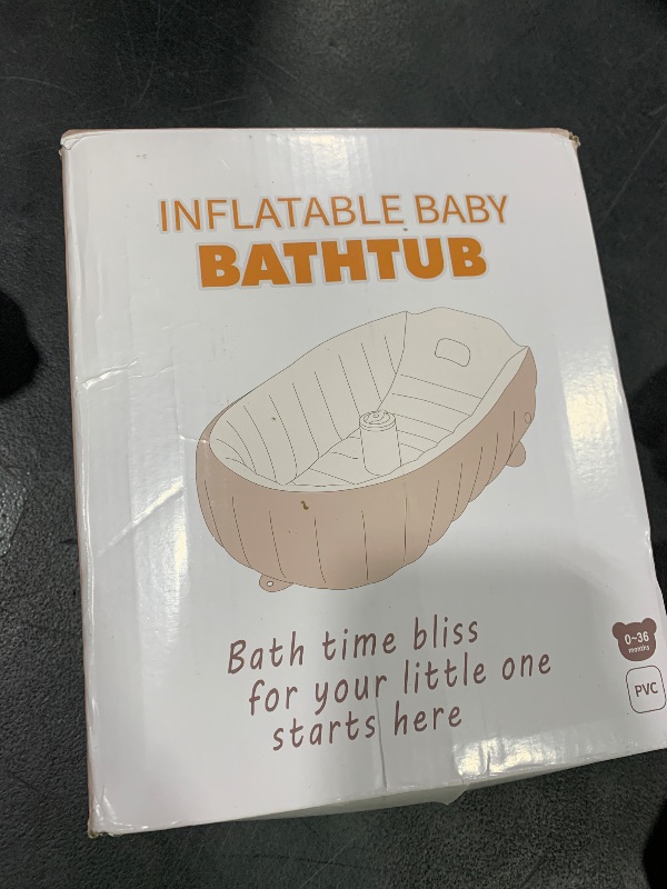 Photo 1 of MINK Inflatable Bathtub for Toddlers - Portable Baby Tub with Collapsible Design for Easy Storage - Perfect for Newborns to Infants