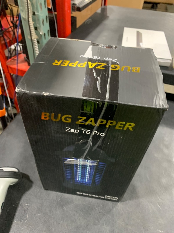 Photo 1 of GOOTOP Bug Zapper Outdoor, Mosquito Zapper, 3 Prong Plug in Electric Fly Zapper, Mosquito Killer, Fly Traps, Flying Insects Zapper Indoor Outdoor 90-130V, 4200V, ABS Plastic Outer (Black)