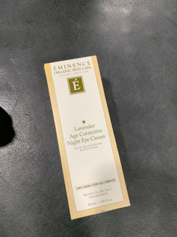 Photo 1 of Eminence Organic Skincare Lavender Age Corrective Night Eye Cream, 1.05 Ounce