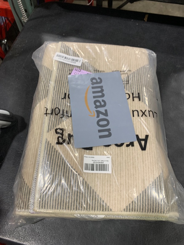 Photo 1 of Beeiva Checkered Print Kitchen Runner Rugs Non Skid Washable 2.5x8, Ultra Thin Low Pile Green Runners for Hallways 8ft, Geometric Farmhouse Floor Carpet for Bedroom Entryway, Modern Plaid Home Decor