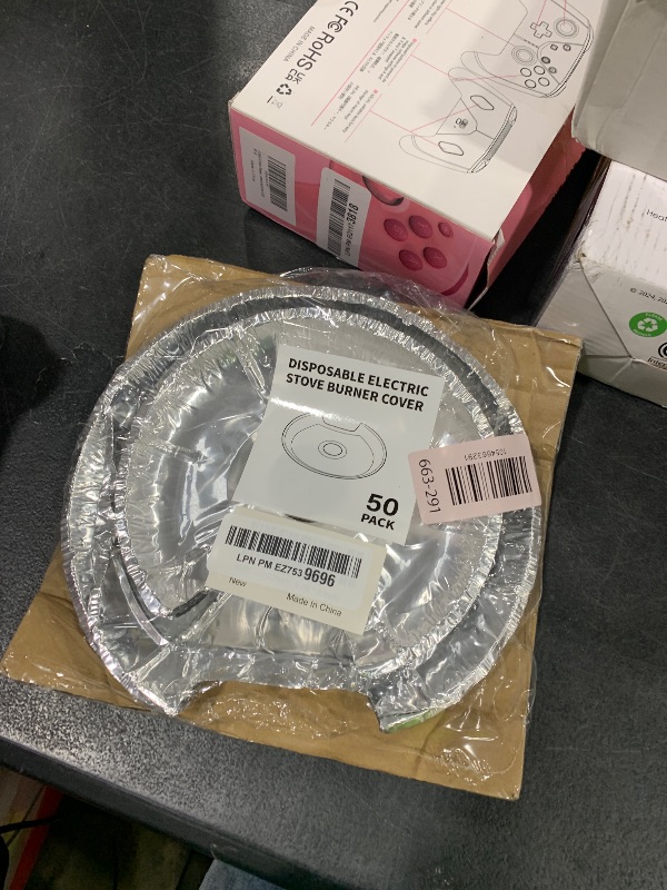 Photo 1 of 50PC COZZIVITA Round Electric Stove Burner Covers - Stove Top Covers for Electric Stove Thicker Aluminum Foil Burner Liners - Disposable Stove Top Protector (25 * 6 Inch and 25 * 8 Inch)
