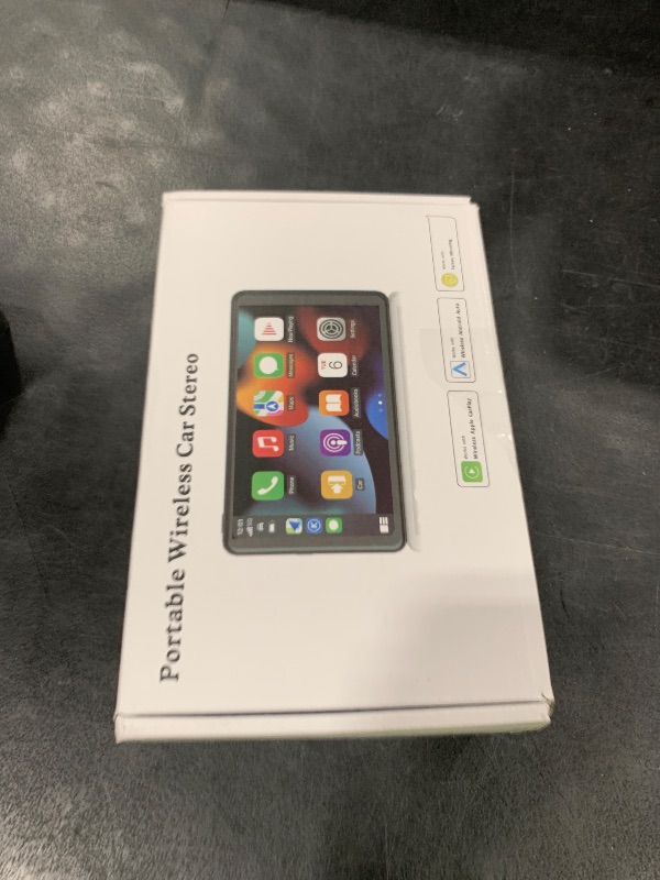 Photo 1 of ?Hieha? 2025 Wireless Portable Carplay and Android Auto, Carplay Screen for Car with Mirror Link/AUX/FM,7" Touchscreen Bluetooth 5.0, Marine Stereos for All Vehicles