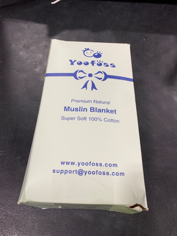 Photo 1 of Yoofoss Muslin Blanket 100% Organic Cotton Large Twin Size 60" x 80" for Bed Couch Summer Gauze Blanket for Adults Lightweight and Breathable Apricot White