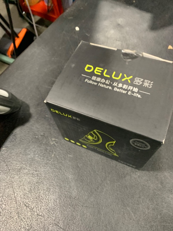 Photo 1 of DeLUX Ergonomic Mouse, Wired Large RGB Vertical Mouse with 6 Buttons, 4000DPI, Removable Wrist Rest for Carpal Tunnel (M618Plus RGB-Wired)