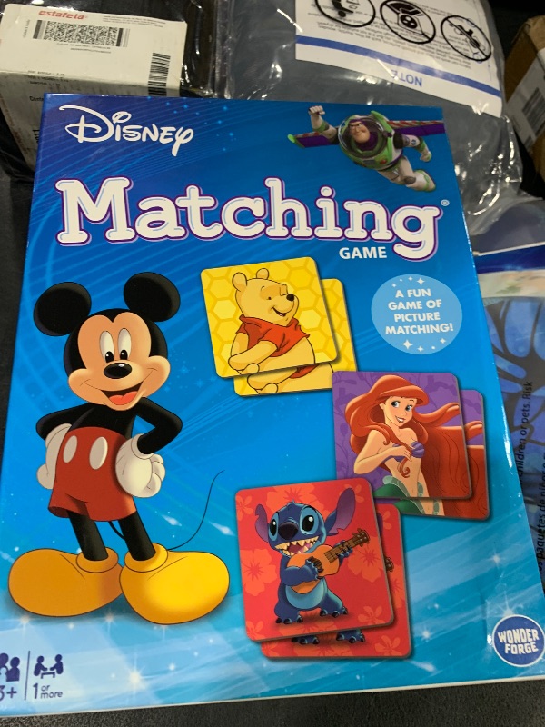 Photo 1 of Wonder Forge Disney Matching Game – Fun Memory Game for Boys & Girls Ages 3 and Older - Featuring Classic Disney Characters – Preschool Learning Toy