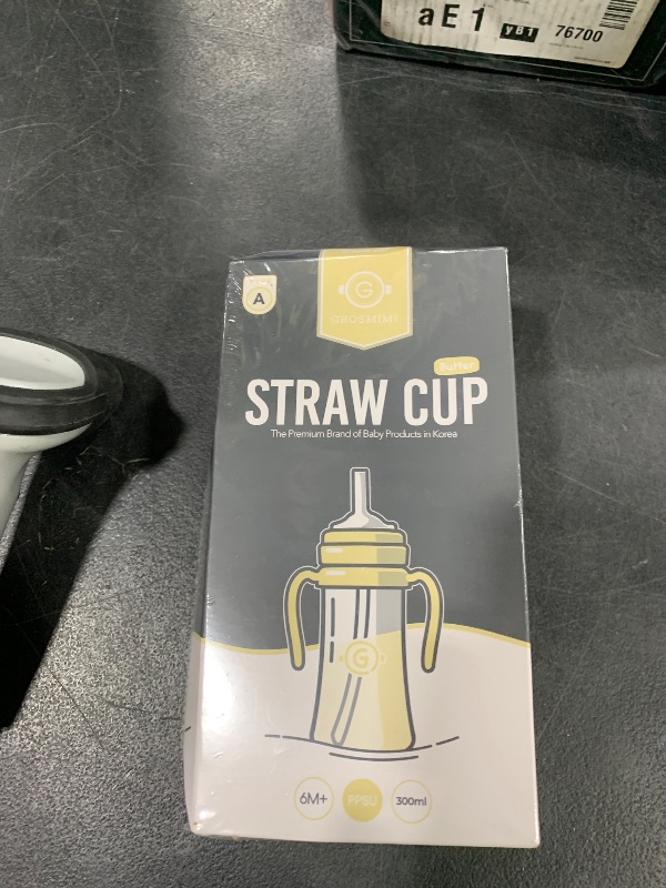 Photo 1 of GROSMIMI Spill Proof no Spill Magic Sippy Cup with Straw with Handle for Baby and Toddlers, Customizable, PPSU, BPA Free 10 oz (Butter)