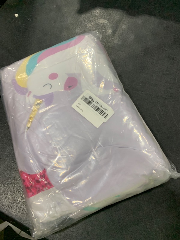 Photo 1 of Wowelife Unicorn Crib Bedding Set 3 Pieces Baby Girl Crib Bed Set Crib Comforter Set for Girls Nursery Bedding Set Purple Include Baby Comforter, Skirt and Sheet, Purple