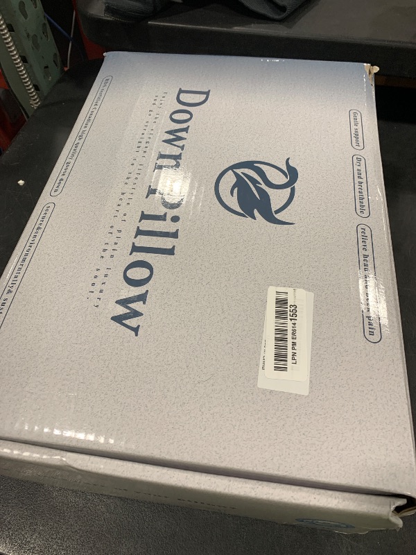 Photo 1 of Shilucheng Goose Down and Feather Pillows Queen Size Set of 2 Pack, Luxury Hotel Quality Bed Pillows for Side Back Stomach Sleepers, Soft 100% Cotton Shell?White,20" x 30"?