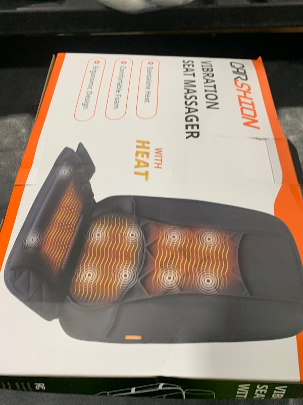 Photo 1 of 10 Vibration Motors, Massage Seat Cushion with Heat,Back Massager for Chair Back Massager Heated Seat Cover Massage Chair Pad for Pain Relief Home Office Use
