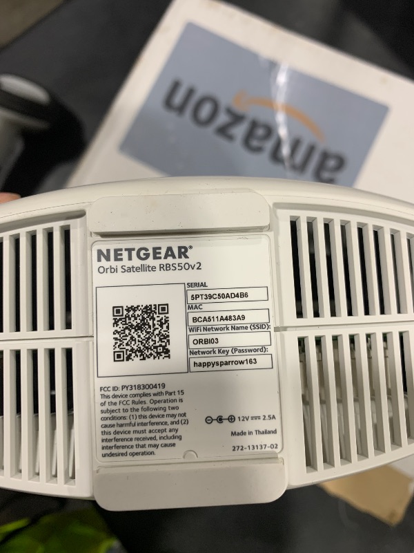 Photo 1 of NETGEAR Orbi RBS50 Satellite Home Mesh WiFi Tri-band AC3000 w/ Adapter (Renewed)