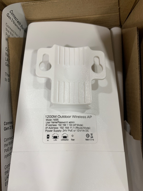 Photo 1 of Outdoor WiFi Extender for Starlink Router - 300Mbps Long Range Starlink WiFi Extender Signal Booster, Dual-Band 2.4/5GHz WiFi Repeater, IP65 Waterproof, Wireless Access Point for Backyard Garage Farm