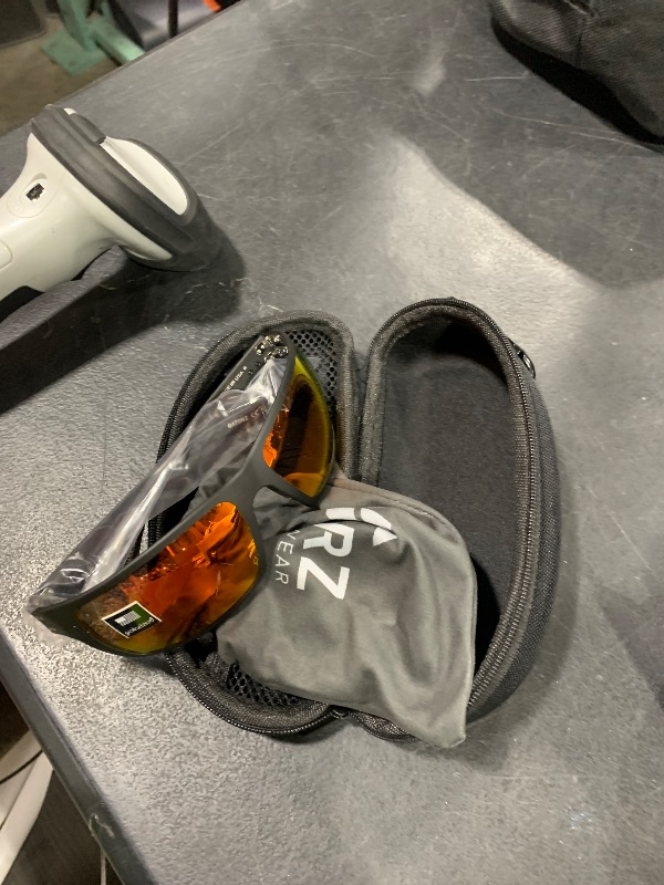 Photo 1 of Gatorz Eyewear Marauder Sunglasses - Black Cerakote with Black Logo Smoke Polarized with Sunburst Mirror Lens - GZ-12-413