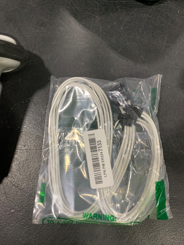 Photo 1 of Certusfun CPU Cable for Corsair, 70CM Male to Male 8 Pin to 4+4 Pin EPS CPU Power Cable for Thermaltake Modular Power Supply (27'') (White 16AWG)