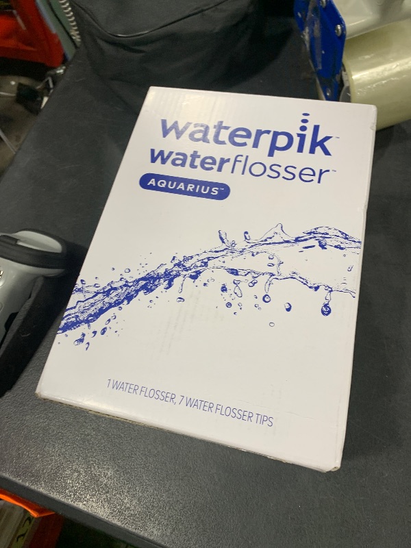 Photo 1 of Waterpik Aquarius Water Flosser For Teeth Cleaning, Gums, Braces, Dental Care, Electric Power With 10 Settings, 7 Tips For Multiple Users And Needs, ADA Accepted, Gray WP-667, Packaging May Vary