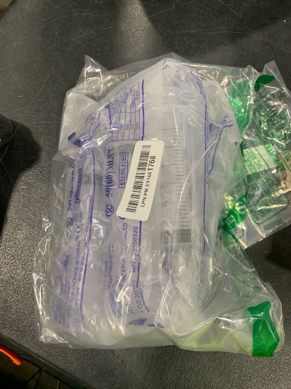 Photo 1 of 20 ml Syringe without Needle - 5 Pack of Individually Wrapped Disposable Syringes - Good for Medical, Scientific Lab, Home Use, and More - Sterile Luer Lock Syringes