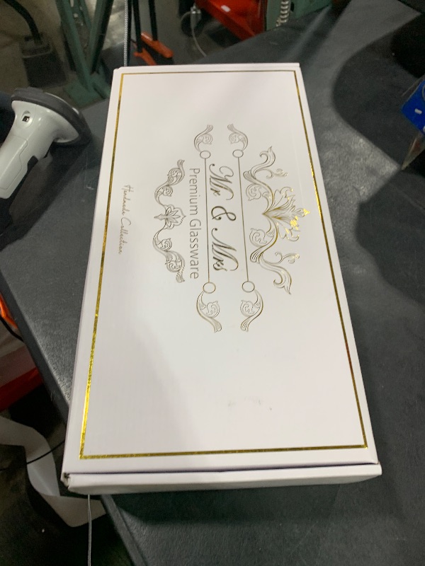 Photo 1 of ROXBURGH Wedding Cake Knife and Server Set, Champagne Flutes, Gold Bride and Groom Toasting Glasses, Mr and Mrs Forks, Cake Cutting Set for Engagement