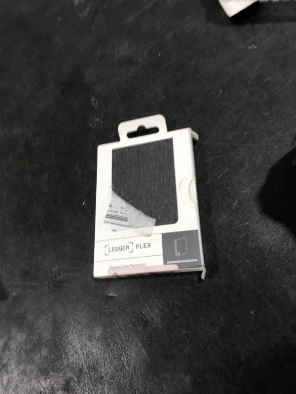 Photo 1 of Ledger Flex Magnet Folio - Protection for touchscreen crypto wallets (Business Charcoal)