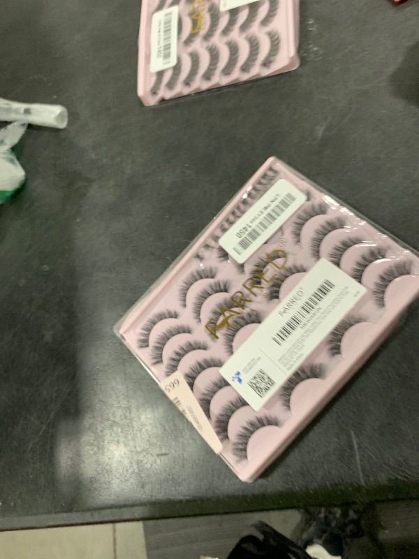 Photo 1 of FARRED Cat Eye Lashes False Eyelashes Short Wispy Lash Strips Volume Eyelash 14 Pairs Cateye Medium Length False Clear Band Lashes Natural Looking Hybrid Clusters Full Strip Lashes (F25 | 8-14mm)