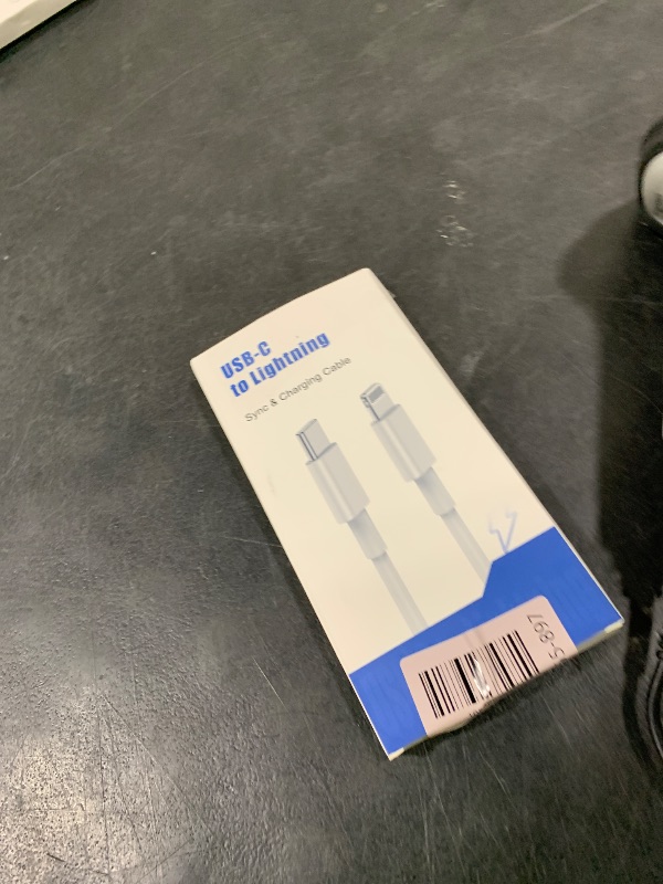 Photo 1 of USB C to Lightning Cable (2pack 6ft), Apple MFi Certified iPhone Fast Charger 2m, Power Delivery Original Type C Charging Cord for Apple iPhone 13/12/11 Pro/11/XS MAX/XR/8/7/6s Plus,iPad (White)