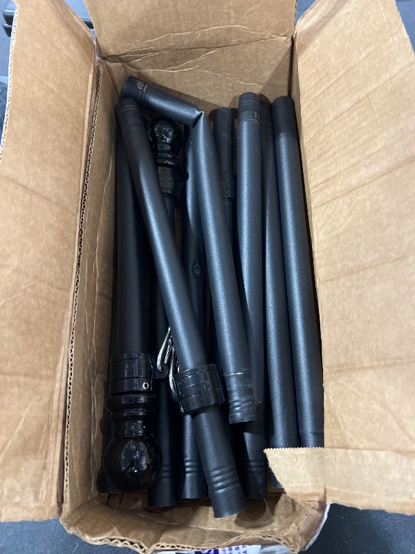 Photo 1 of Yeesun Flag Pole,6FT Flag Pole Kit(2 Packs) for 3' x 5'American Flag, Flag Pole Holder for Outside House,Truck & Boat Use (Without Bracket) (Black)