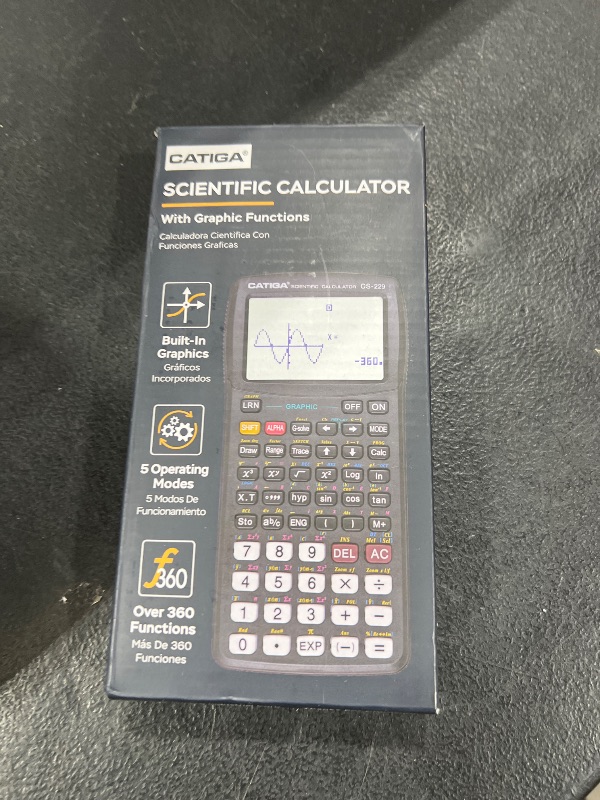 Photo 1 of CATIGA Scientific Calculator with Graphic Functions, Multiple Modes with Intuitive User Interface for Beginners and Advanced Courses, High School or College, CS-229