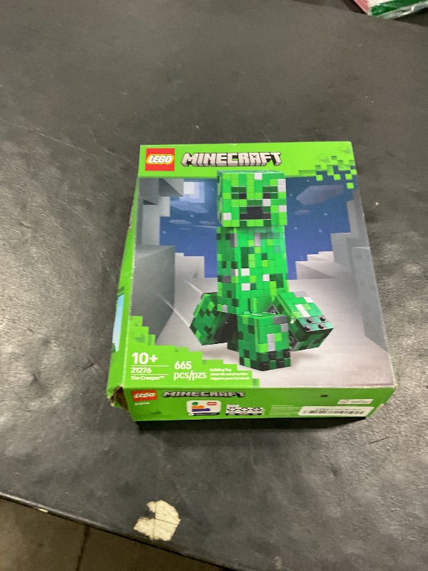 Photo 1 of LEGO Minecraft The Creeper Kids Toy - Minecraft Toy for Gaming Fans - Room Decor for Gamers 10 and Up - Poseable Action Figure with 1st Version Minifigure - Gift for Boys and Girls - 21276