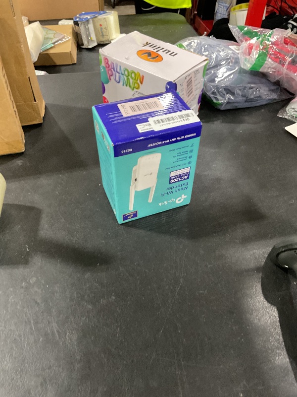Photo 1 of TP-Link AC1200 WiFi Extender, 2025 Wirecutter Best WiFi Extender, 1.2Gbps Home Signal Booster, Dual Band 5GHz/2.4GHz, Up to 1600 Sq.ft and 32 Devices, EasyMesh Compatible, One Ethernet Port (RE315)