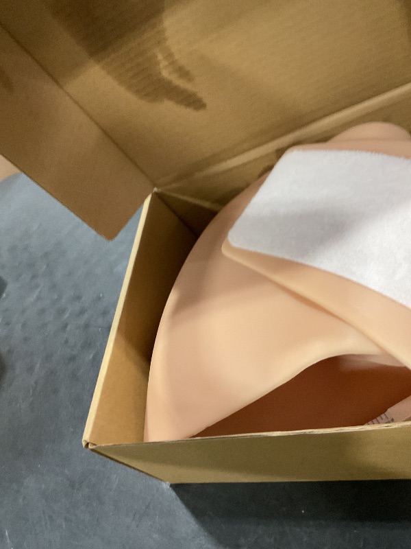 Photo 1 of ONEFENG Fake Pregnant Belly Lightweight Cotton Filled Artificial Silicone Pregnant Fale Belly Props for Pretending Pregnancy (6-8Months)