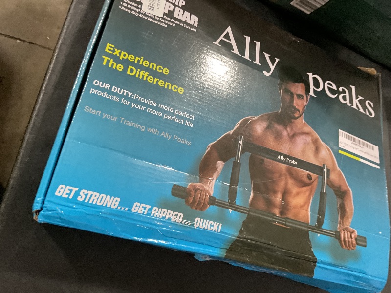 Photo 1 of ALLY PEAKS Pull Up Bar Thickened Steel Pipe Super Heavy Duty Steel Frame Upper Workout Bar| Multi-Grip Strength for Doorway | Indoor Chin-Up Bar Fitness Trainer for Home Gym Max Limit 440 lbs
