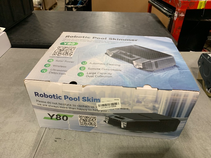 Photo 1 of Upgraded Solar Pool Skimmer, Robotic Pool Surface Skimmer Cleaner with Remote Control -24 Hours Continuous Cleaning Smart Obstacle Avoidance Dual Charging Options 08