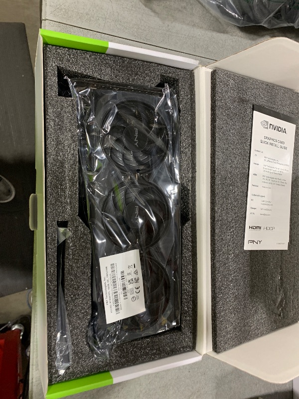 Photo 1 of PNY NVIDIA GeForce RTX™ 5070 Ti OC Triple Fan, Graphics Card (16GB GDDR7, 256-bit, Boost Speed: 2572 MHz, PCIe® 5.0, HDMI®/DP 2.1, 2.98-Slot, NVIDIA Blackwell Architecture, DLSS 4)