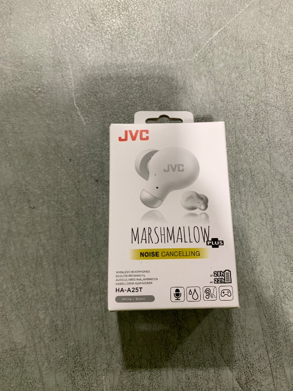Photo 1 of JVC Active Noise Cancelling True Wireless Earbuds - Bluetooth 5.3 with ANC - Comfortable Fit with S/M/L Silicon & Memory Foam Earpieces - IPX4 Water Resistant - 28 Hrs Playback - Compact Charging Case