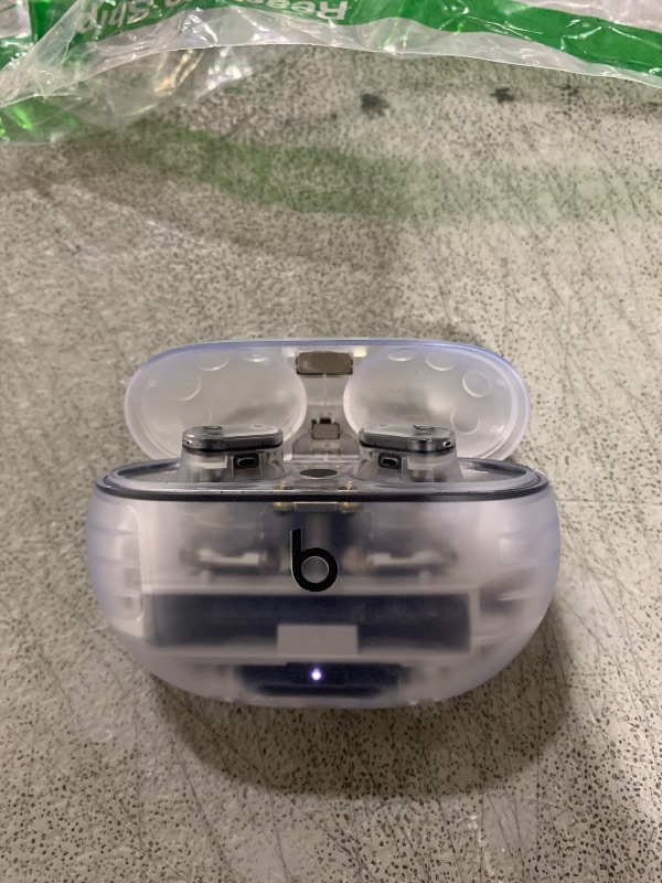 Photo 1 of Beats Studio Buds + | True Wireless Noise Cancelling Earbuds, Enhanced Apple & Android Compatibility, Built-in Microphone, Sweat Resistant Bluetooth Headphones, Spatial Audio - Transparent