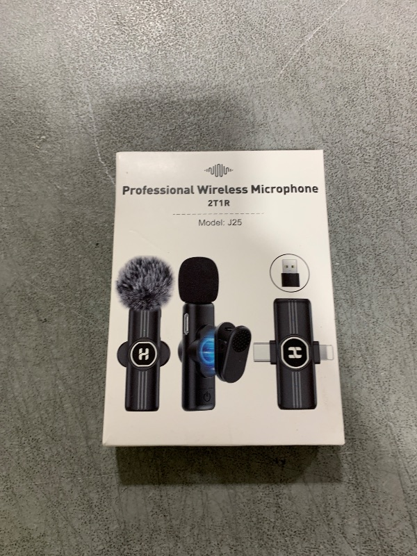 Photo 1 of HEHOTTC Mini Wireless Lavalier Microphone for iPhone, iPad, Android Phone - Noise Reduction Lapel USB C Bluetooth Mic for Recording, Clip on Omni Lav Mic for Video Recording, Tiktok, YouTube, Vlog