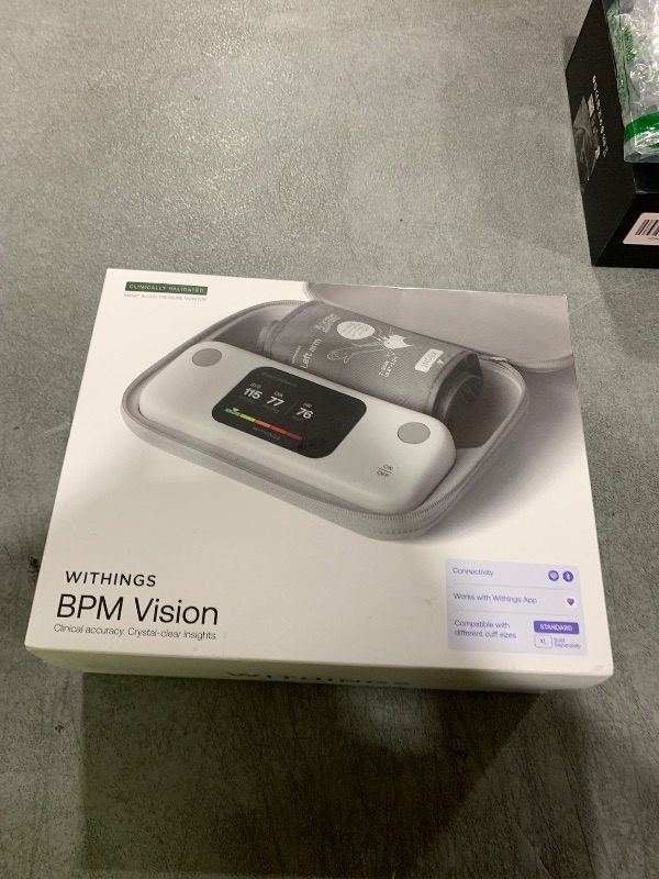 Photo 1 of Withings BPM Vision – Smart Arm Blood Pressure Monitor | FDA-Cleared | Easy-to-use, Accurate Systolic & Diastolic Measurements, Wide Range Cuff | Wi-Fi & Bluetooth | iOS & Android | FSA/HSA