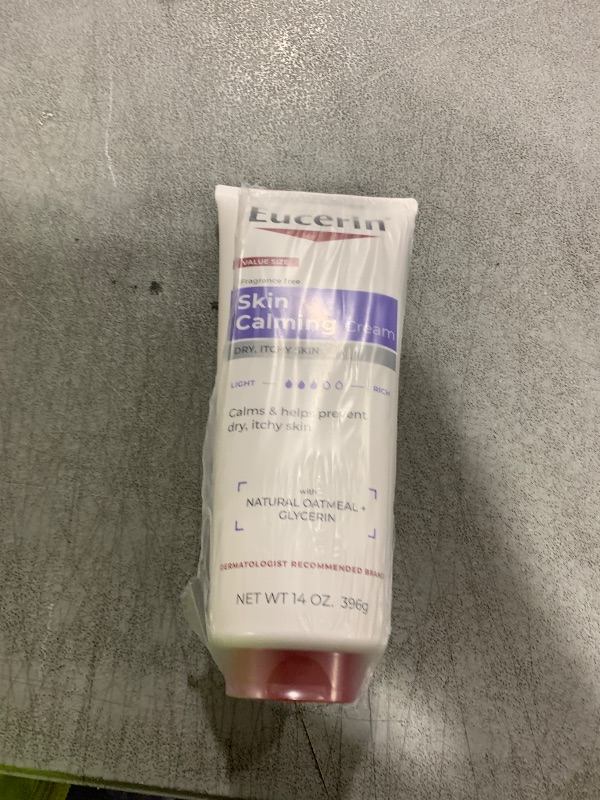 Photo 1 of Eucerin Skin Calming Cream - Full Body Lotion for Dry, Itchy Skin, Natural Colloidal Oatmeal Enriched - 14 oz. Tube