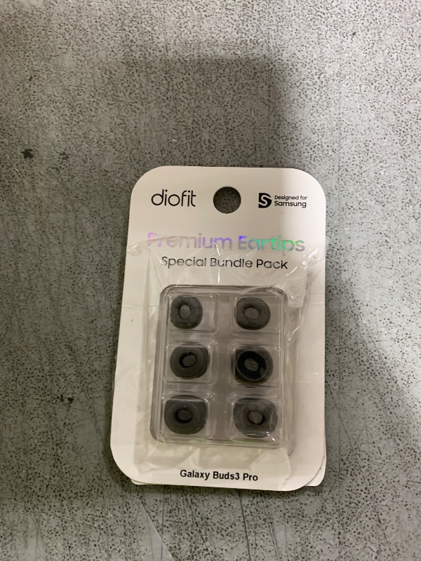 Photo 1 of Premium Multi-Flange Eartips for Galaxy Buds3 Pro (Black, Mixed(SML)) – Always Fits, Never Slips