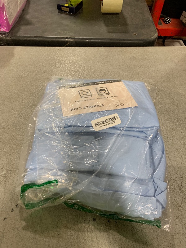 Photo 1 of 400 Thread Count Cotton Sheet Set - Twin XL Size 100% Cotton Sheets - Easily Fits 8" to 16" Mattress - Silky-Soft, Wrinkle Free & Comfortable - Deep Pockets & Hotel Quality Bedding Set - Light Blue