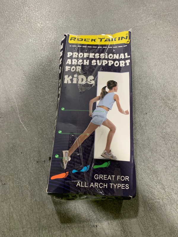 Photo 1 of ROCKTAKIN Kids Arch Support Shoe Insoles, Plantar Fasciitis Orthotics Inserts Strong Support for Children's High Arch, Flatfoot Pain Relief, Posture Improve