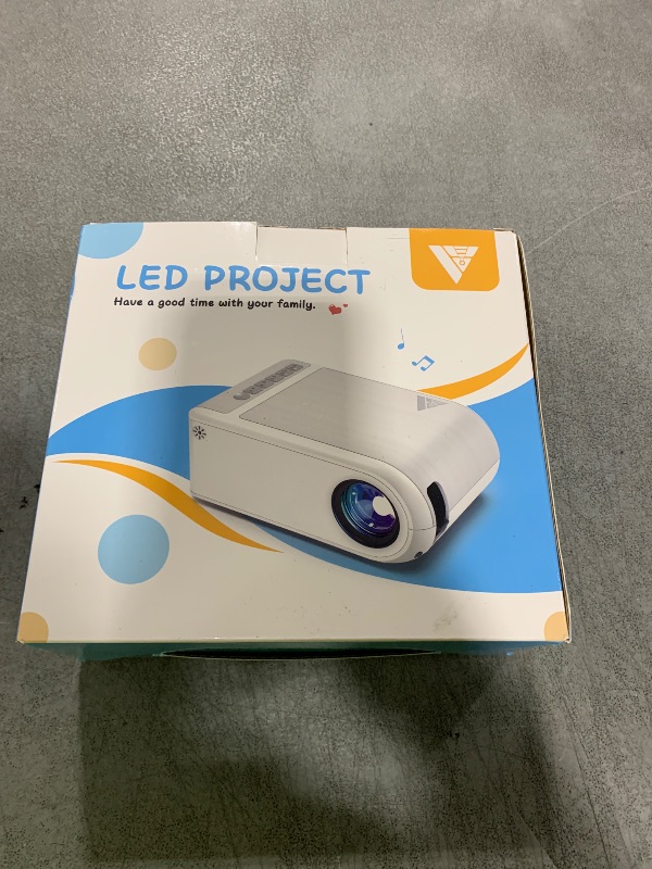 Photo 1 of Mini Projector with WiFi and Bluetooth, Outdoor Portable Mini Projector for iPhone Supports 1080P with Built-in Speaker, Movie Projector for Home Theater Compatible with iOS/Android/PC/TV Stick/HDMI