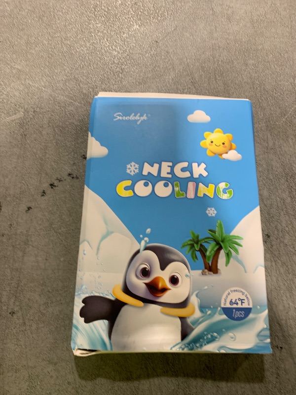 Photo 1 of Kids Neck Cooling Tube with Insulated Bag, Ice Cooler Ring for Kids Wearable Body Cooling Products for Outdoor Indoor, Neck Coolers for Summer Hot Weather (Blue)